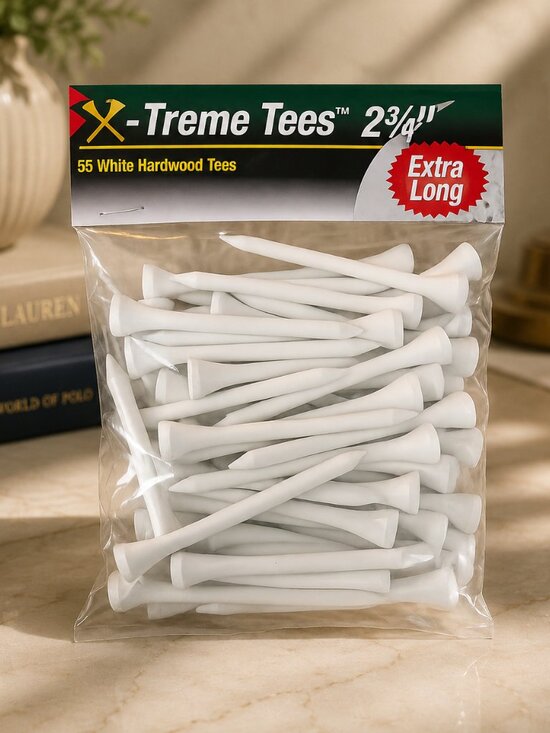 World of Tees Other - X-Treme Tees Extra Long White Hardwood Golf Tees 2 3/4” | 65 Count Golf Accessor